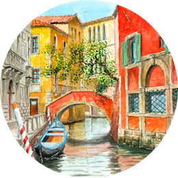 vignette peinture venise découverte